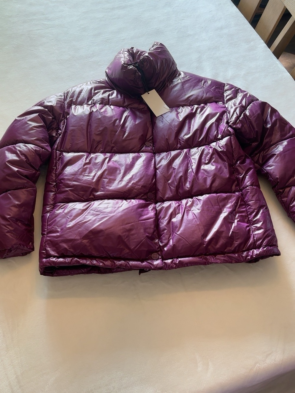 Noize Shiny Purple Puffer Jacket - Picture 12 of 13